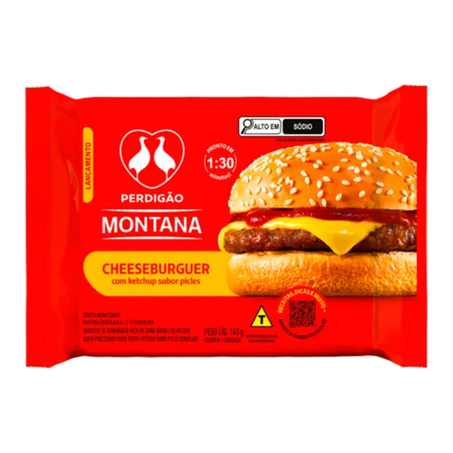 Chesseburguer perdigao montana ketchup 145g