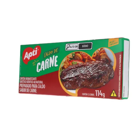 CALDO DE CARNE EM CUBO APTI CAIXA 114G 360-4