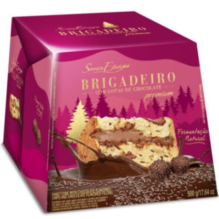 Panetone santa edwiges 500g brigadeiro e gotas chocolate