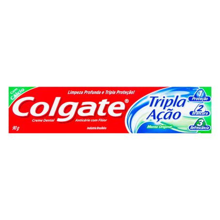 Creme dental menta original colgate tripla ação