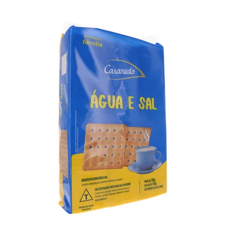 Biscoito água e sal casaredo pacote 700g 360-33