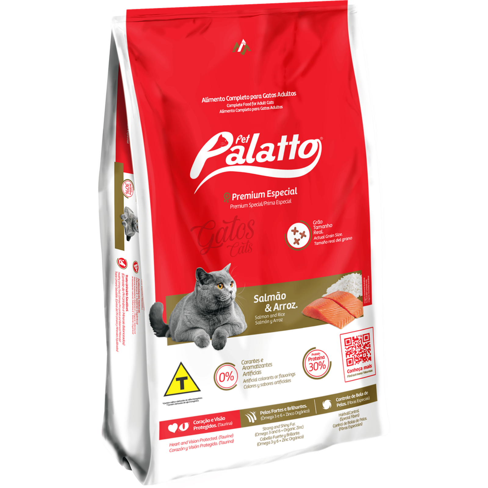 Ração Palatto Salmão Gatos Adulto 10,1Kg
