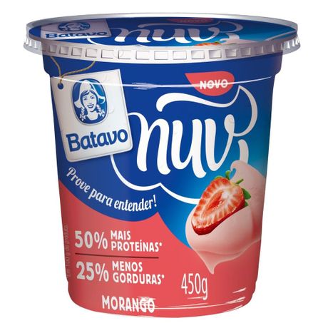 Creme quark nuv 450g morango cp