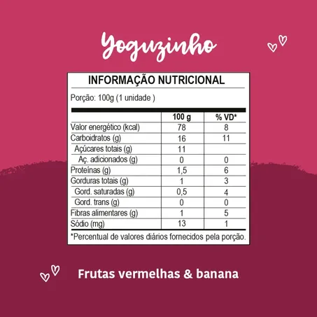 Yoguzinho Frutas Vermelhas Papapá 100g 360-2