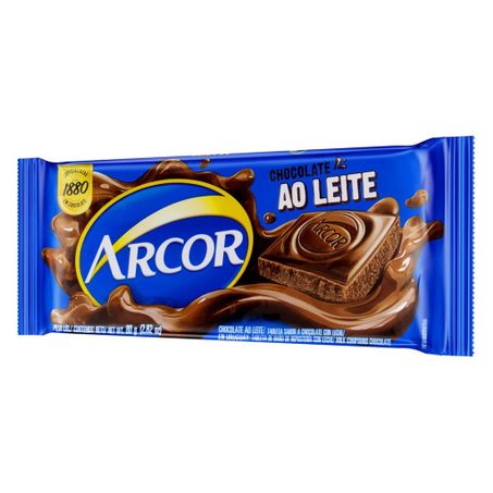 CHOCOLATE ARCOR BARRA AO LEITE 80G 360-1