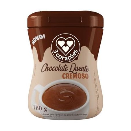 Mistura chocolate quente 3 coracoes 180g cremoso