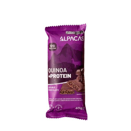 Barra Quinoa + Protein Double Chocolate 40g - Alpacas