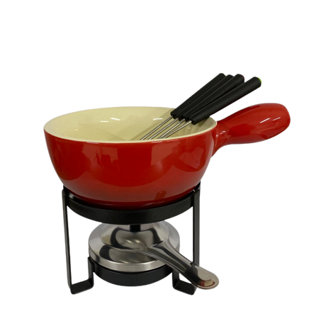 Aparelho fondue lyor 8pc verm r6873