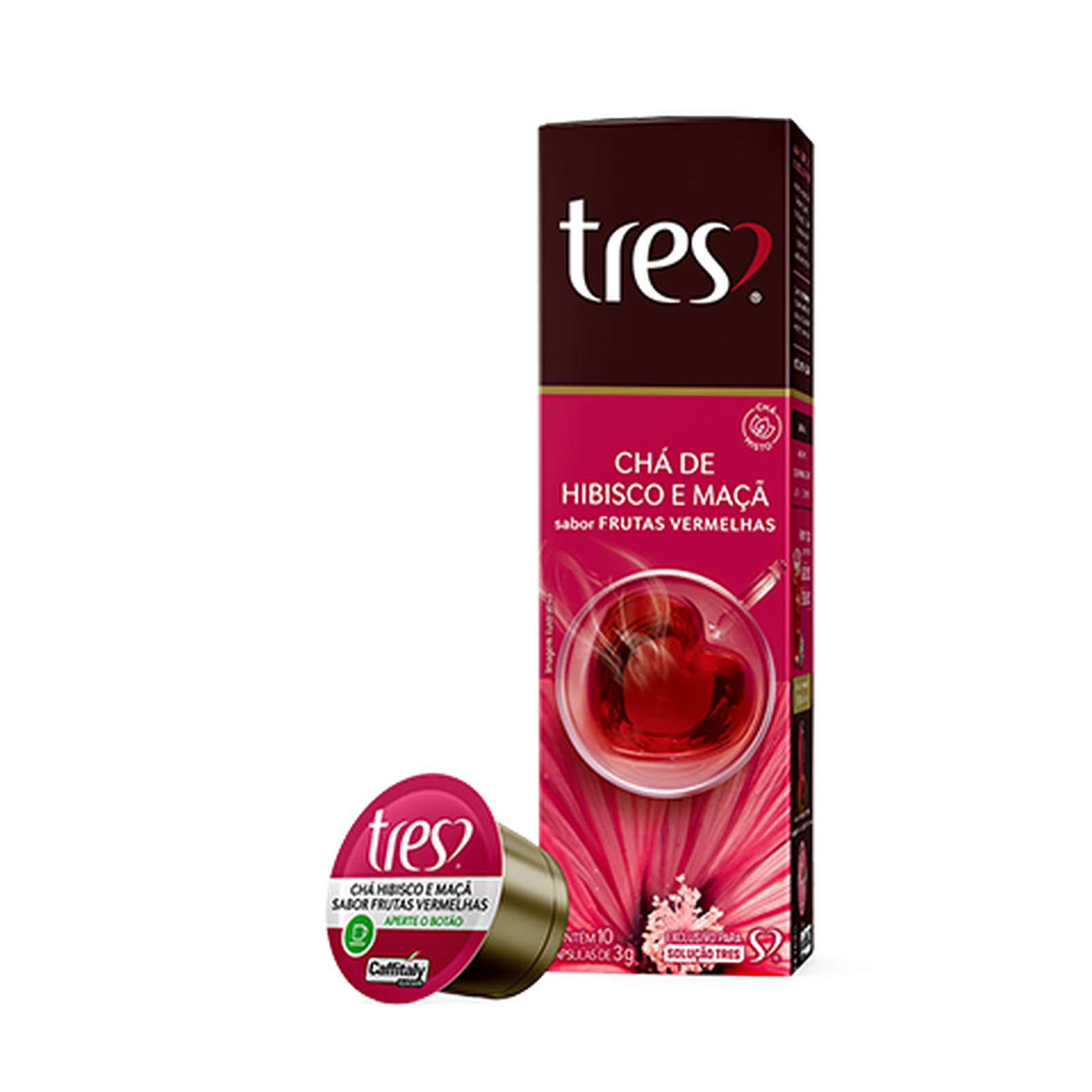 Capsula cha hibisco tres c/10 30g