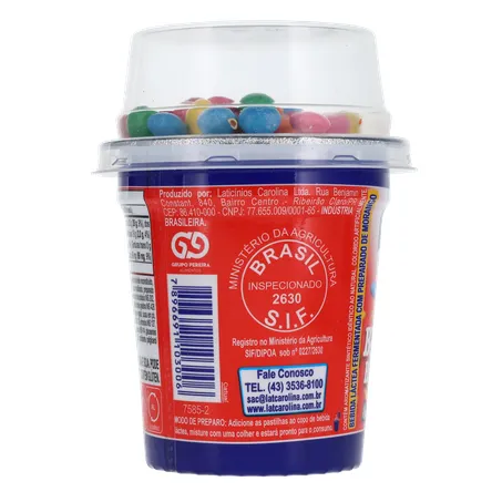 Bebida Lactea Carolina Bibi Bit's Vermelho 125g 360-24