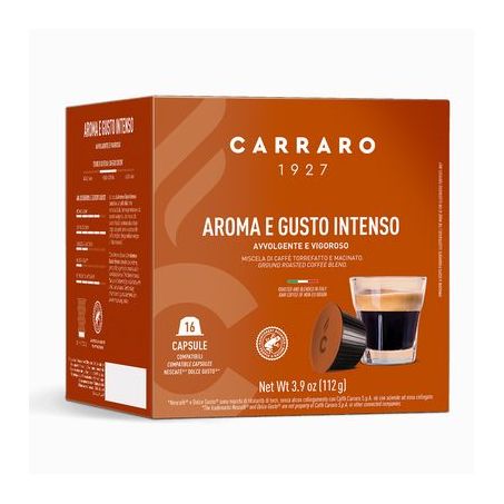 Cafe carraro caps intenso 112gr c/16un