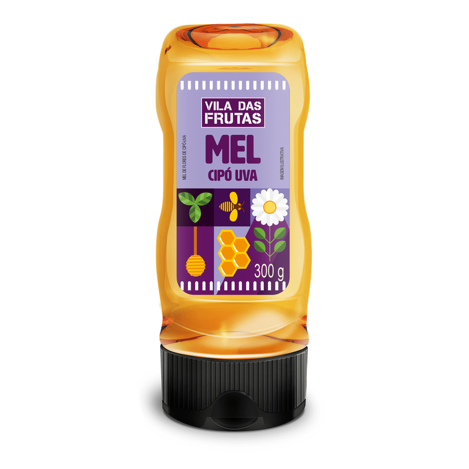 MEL VILA DAS FRUTAS CIPO UVA 300G