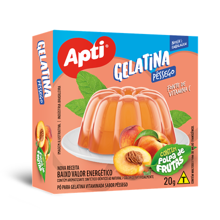 Gelatina apti pessego 20 gr