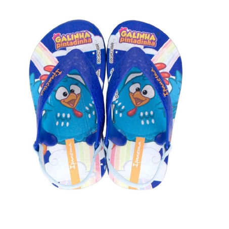 CHINELO IPANEMA BABY GALINHA PINTADINHA AZUL N° 23/24
