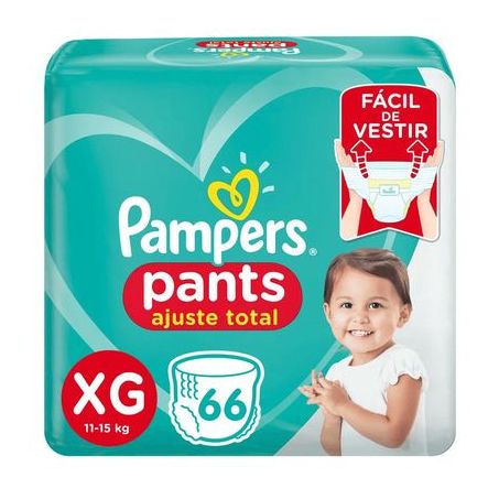 Fralda pants ajuste pampers xg c/66