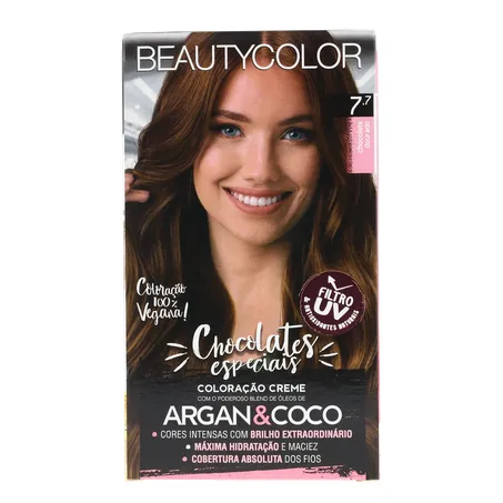 Tintura Beauty 7.7 Marrom Dourado  
 