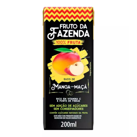 SUCO DE MANGA E MAÇÃ 200 ML ZERO AÇÚCAR - SUPERBOM
