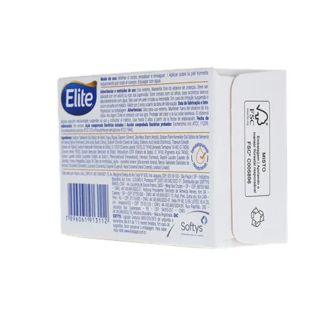 SABONETE EM BARRA ELITE ANTIBACTERIANO PROTEGE E HIDRATA CAIXA 85G 360-23