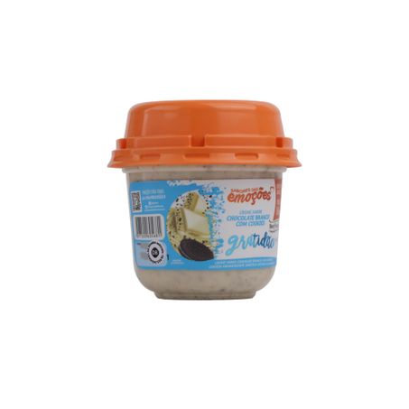 Creme Bom Princípio Sabor Chocolate Branco com Cookies  Pote 160gr 360-54