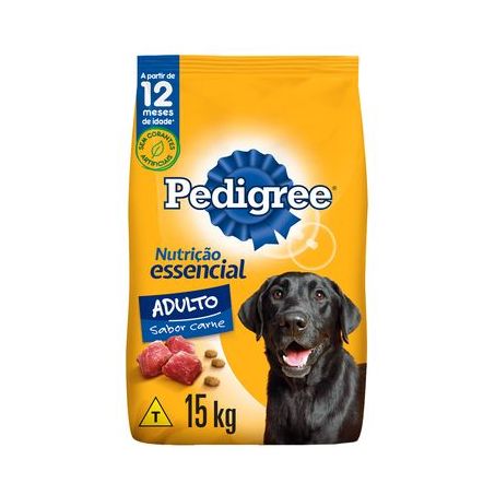 RAÇÃO PEDIGREE ESSENCIAL CARNE 15KG