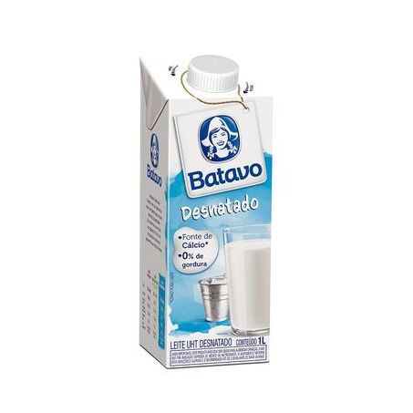 Leite Longa Vida Batavo 1l Desnatado