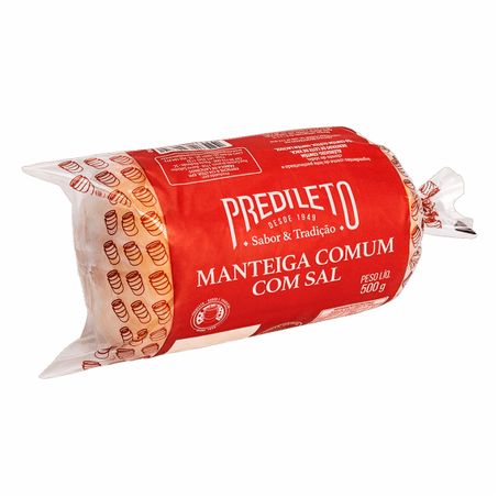 MANTEIGA PREDILETO TORRAO COM SAL 500G