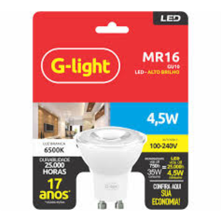 LAMPADA LED MR16 4.5W GU10 6