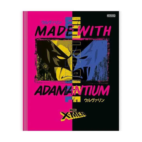 Caderno sao domingos pequeno capa dura 80 folhas x-men brochura