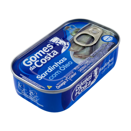Sardinhas ao Próprio Suco Gomes Da Costa  com Óleo Comestível Lata 75gr