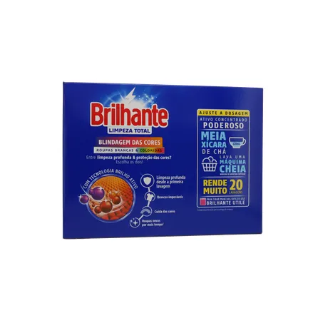 LAVA ROUPA PÓ BRILHANTE LIMPEZA TOTAL LEVE 1,6KG PAGUE 1,450KG 360-17