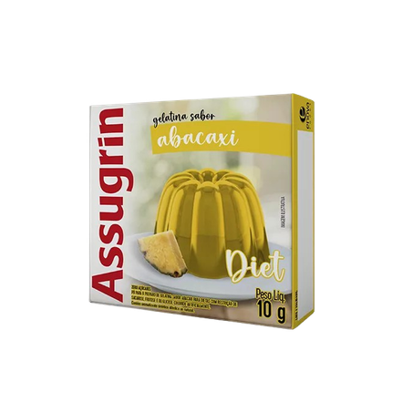 PO P/GELATINA ASSUGRIN DIET 10 G ABACAXI          