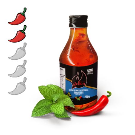 GELÉIA DE PIMENTA GELLEA DEFUMADA COM HORTELÃ 280G