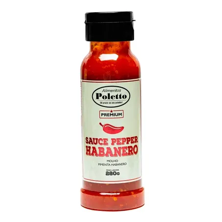 Molho de pimenta poletto habanero 270ml