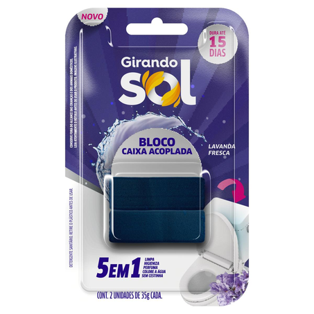 Desodorizador Girando Sol 35g - Lavanda - Caixa Acoplada