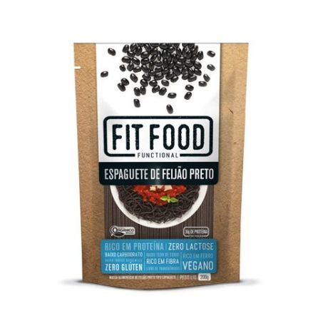 MACARRAO FIT FOOD SPAGHETTI DE FEIJAO PRETO 200G