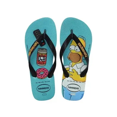 HAVAIANAS SIMPSONS AD AZUL.PRETO 43.44