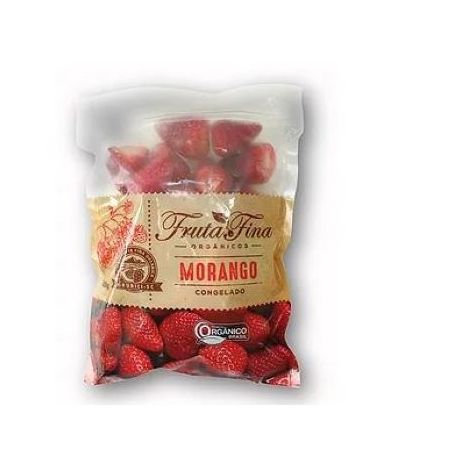 MORANGO FRUTA FINA 500G ORGANICO CONGELADO