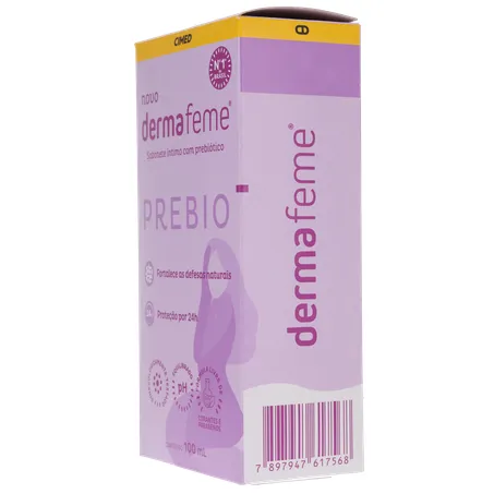 SABONETE ÍNTIMO LÍQUIDO DERMAFEME PREBIO 100ML 360-6