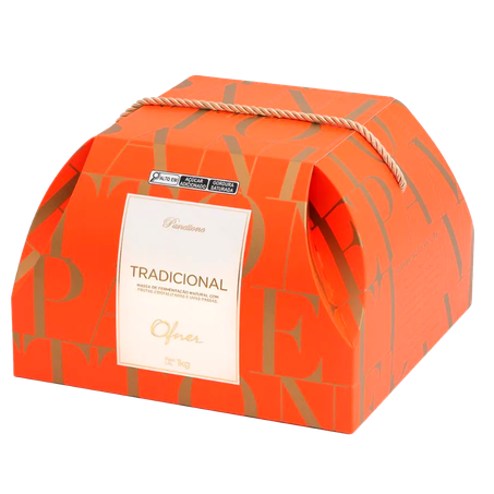 Panettone Ofner Genovês Tradicional Com Frutas Cristalizadas 1kg