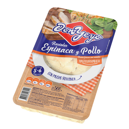 Ravioli Don Yeyo Frango com Espinafre 500g