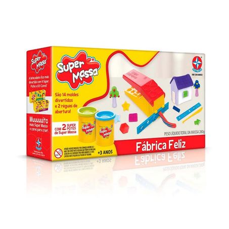 Kit massinha estrela fabrica feliz super massa