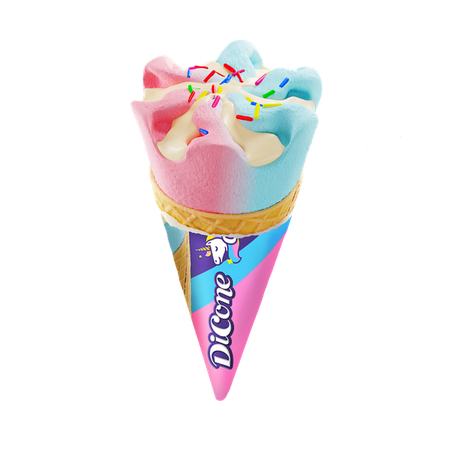 Picolé di cone unicórnio diêlo 80g