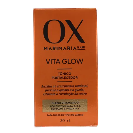 Tônico Capilar Fortalecedor Mari Maria Ox Vita Glow Frasco com 30Ml