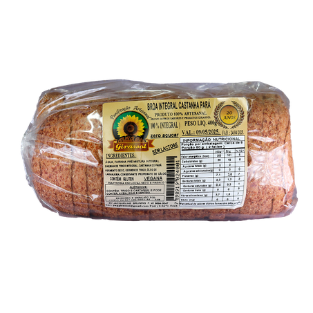 BROA INTEGRAL CASTANHA DO PARA 400G - GIRASSOL