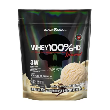 PROTEINA WHEY 100% 3W 450G SORV.BAUNILHA REFIL