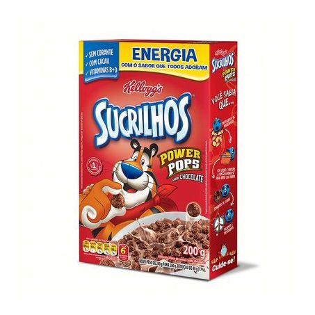 SUCRILHOS KELLOGG'S 200G POWER CHOC.