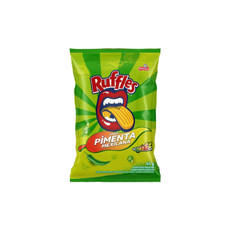SALGADINHO ELMA CHIPS RUFFLES PIMENTA MEXICANA 110