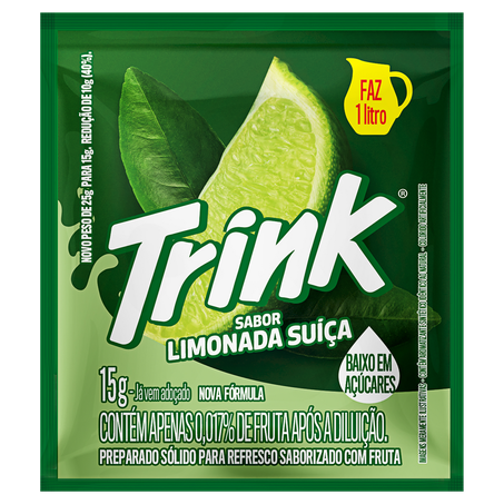 Refresco em pó trink limonada suíça sachê 15g