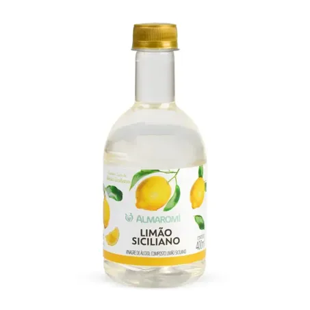 Vinagre álcool composto limão siciliano almaromi 400ml