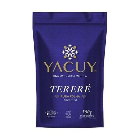 Erva Mate Yacuy Terere Pura Folha 500G